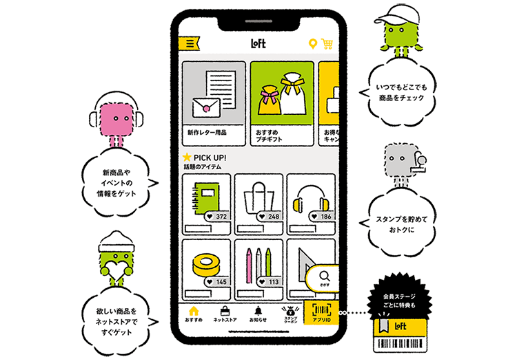 ロフトアプリは雑貨を楽しむアプリです