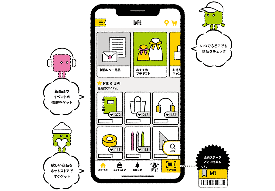 ロフトアプリは雑貨を楽しむアプリです