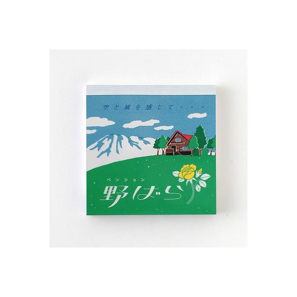 レトロノーム メモパッド スクエア 野ばら