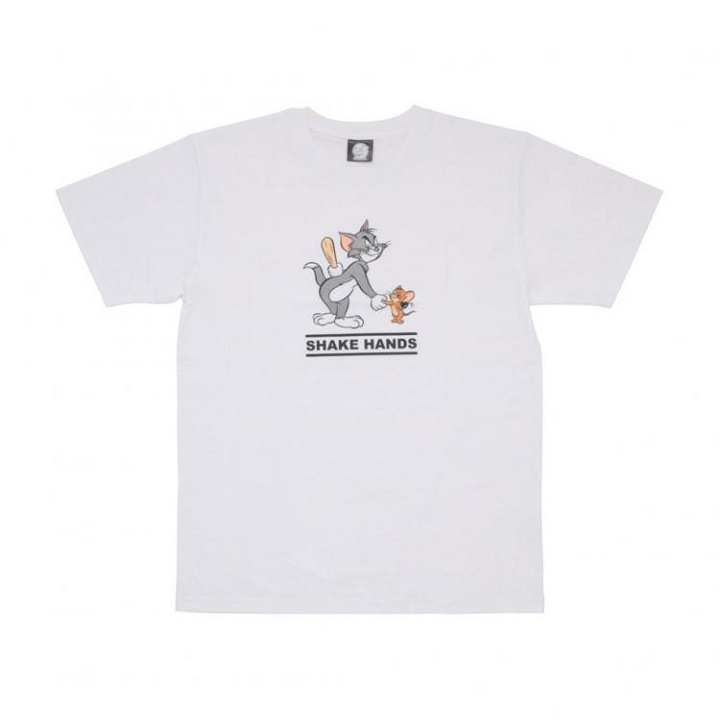 Tシャツ トムとジェリー 握手 Lサイズ