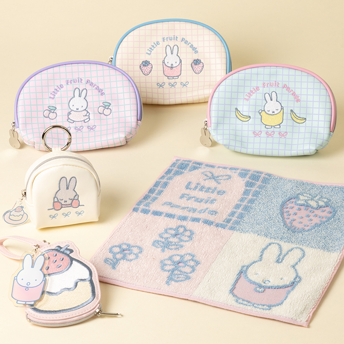 ダイカット刺繍チャーム ミニポーチ ラウンドティッシュポーチ タオルハンカチ