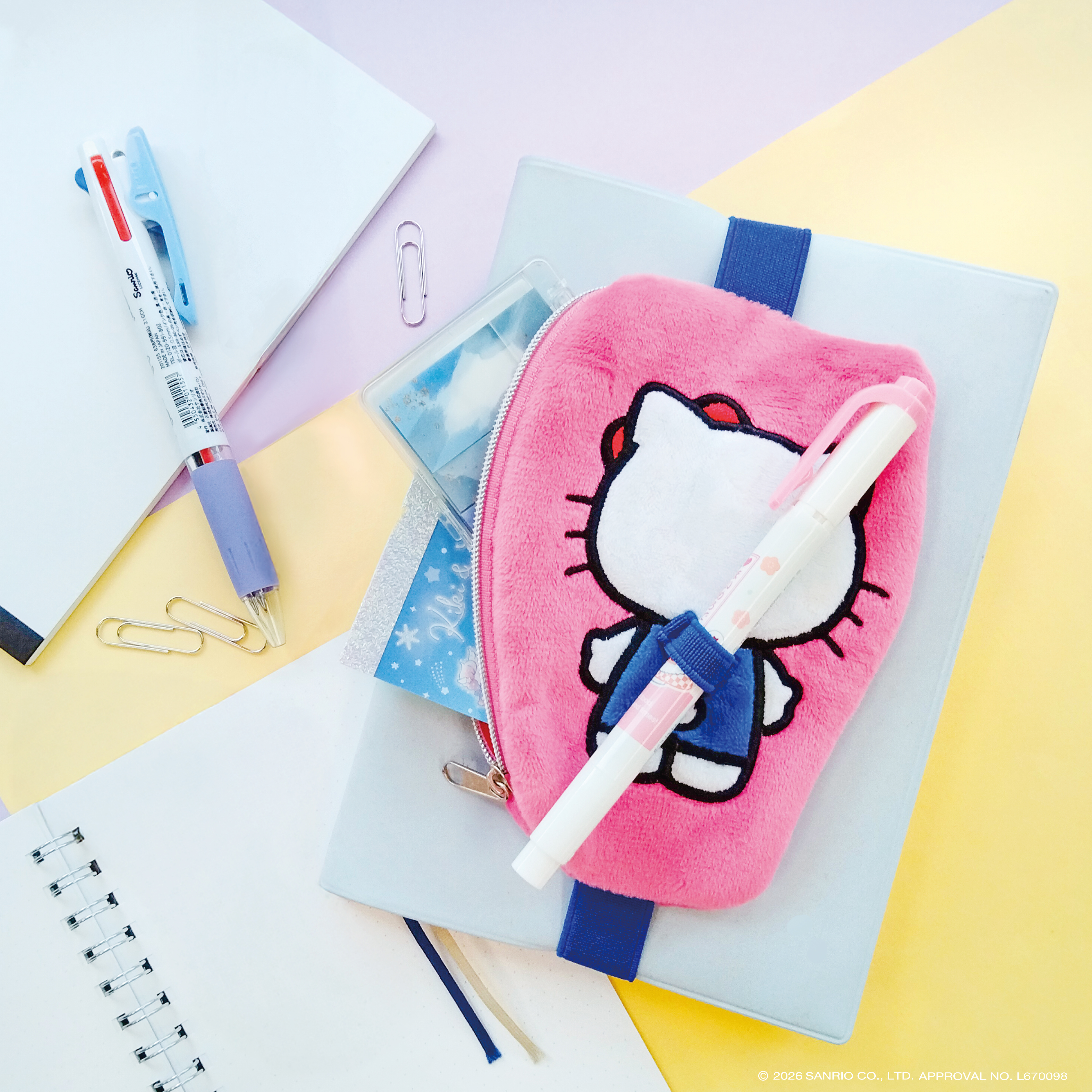 しょいっコ ブックバンド付きペンホルダー サンリオキャラクターズ