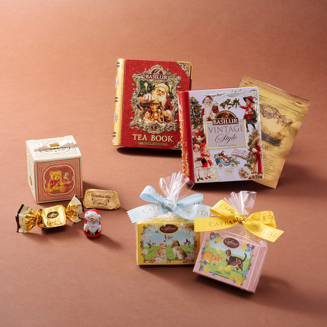 カファレル　チョコレート3粒セット（キャット、ドッグ）　クリスマスピッコロナターレ