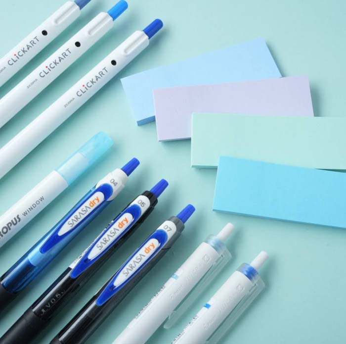 【連載】「文房具の宝箱」#35 すっかり定番！記憶力が上がる？！青系文房具５選