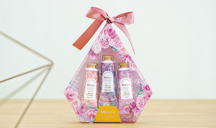 Meica 気分に合わせて楽しめる花の香りのハンドクリーム