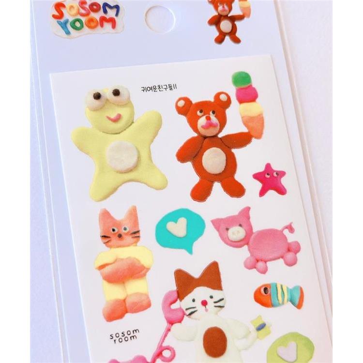 シートシール sosom room キュートフレンズ 11 キュートフレンズ 11