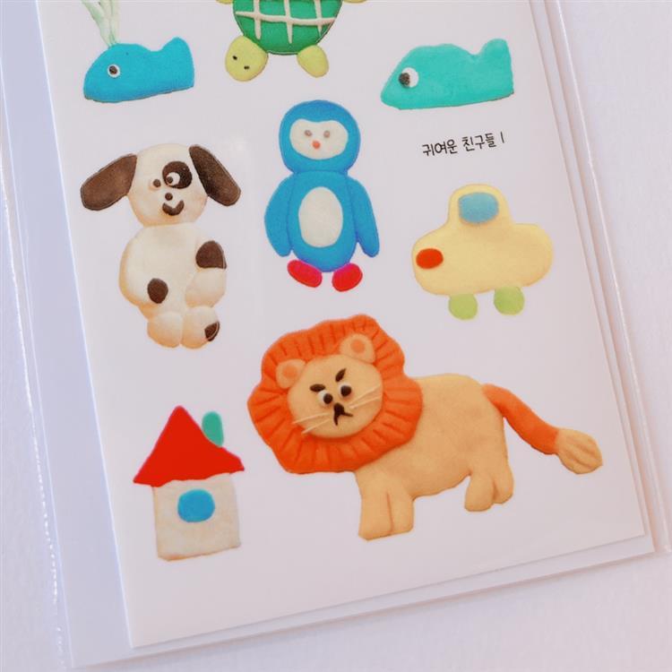 シートシール sosom room キュートフレンズ 1 キュートフレンズ 1