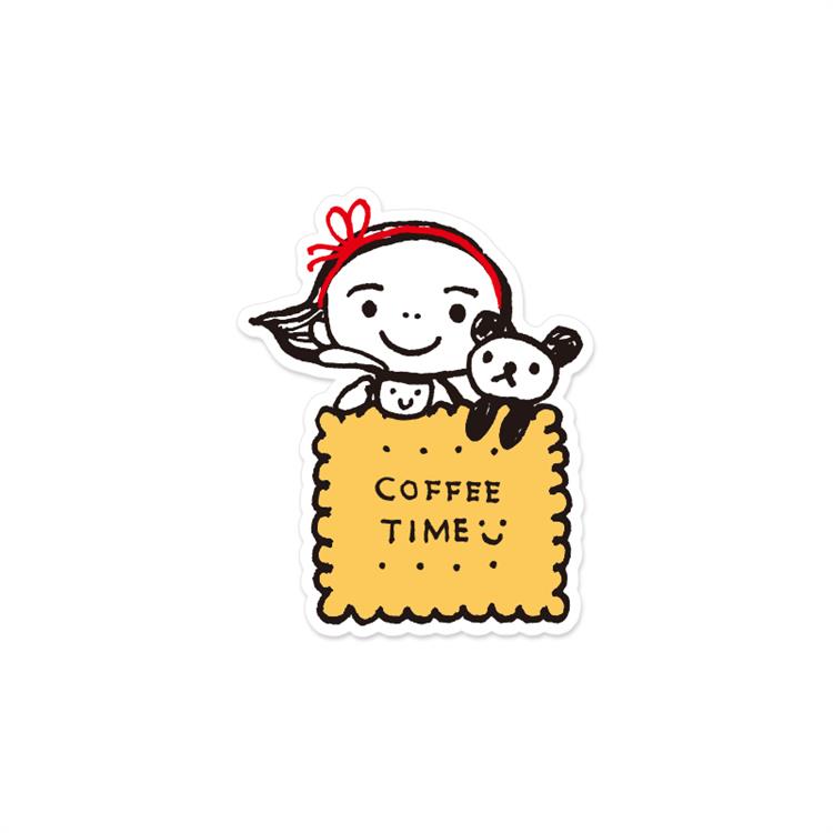 よしこちゃんステッカー ハニーイエロー ハニーイエロー