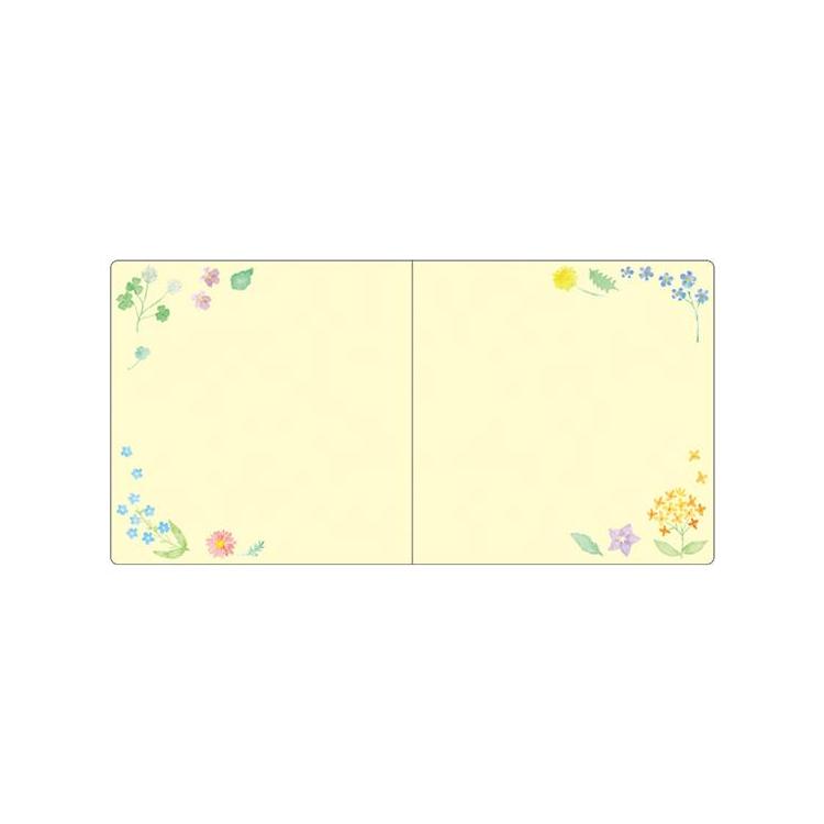 二つ折り寄せ書き ハピネスフラワー ハピネスフラワー