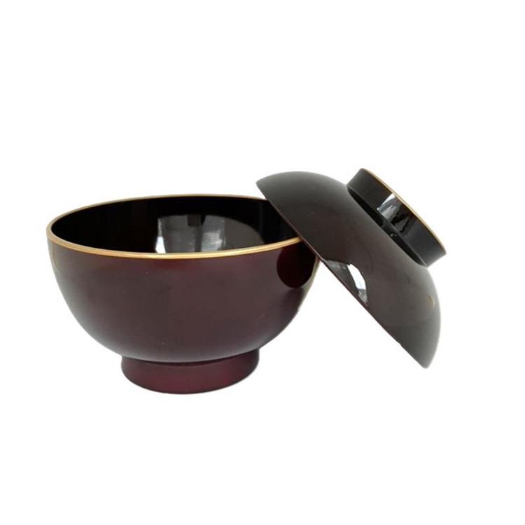 雑煮椀 溜渕金 抗菌塗装 500ml