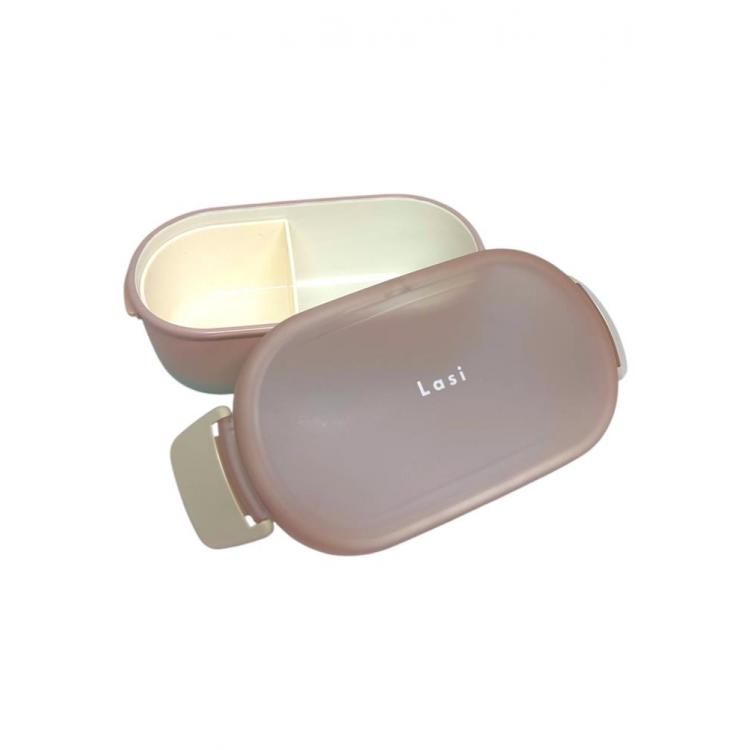 レクタングルランチ 600ml ピンク×グリーン お弁当箱 ピンク×グリーン