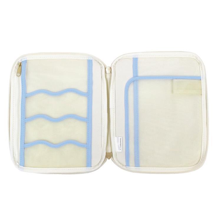 ライフログケース goomoo オフホワイト/サックス オフホワイト/サックス