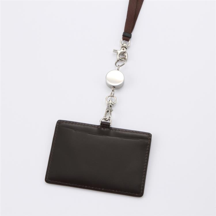 牛革製IDケース ダークブラウン ダークブラウン