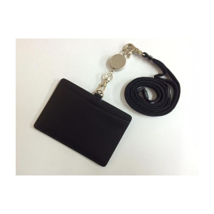 牛革製IDケース ブラック ブラック