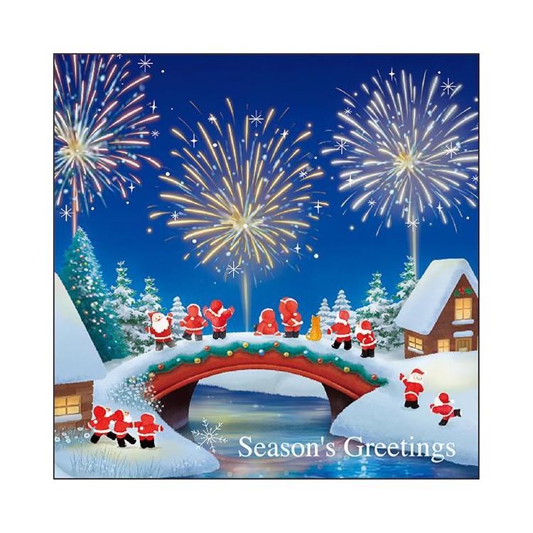 クリスマスミニカード ポップアップ ミニサンタ P-271 P-271