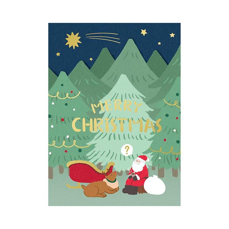 クリスマスミニカード ポップアップ UMA UFO UFO