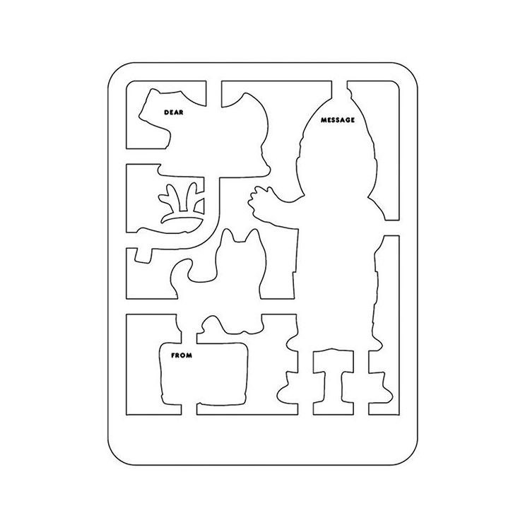 クリスマスカード プラモ おきがえ おきがえ