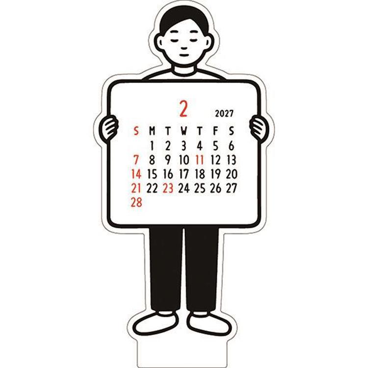 2027年1月始まり ダイカットカレンダー Noritake ボーイ ボーイ