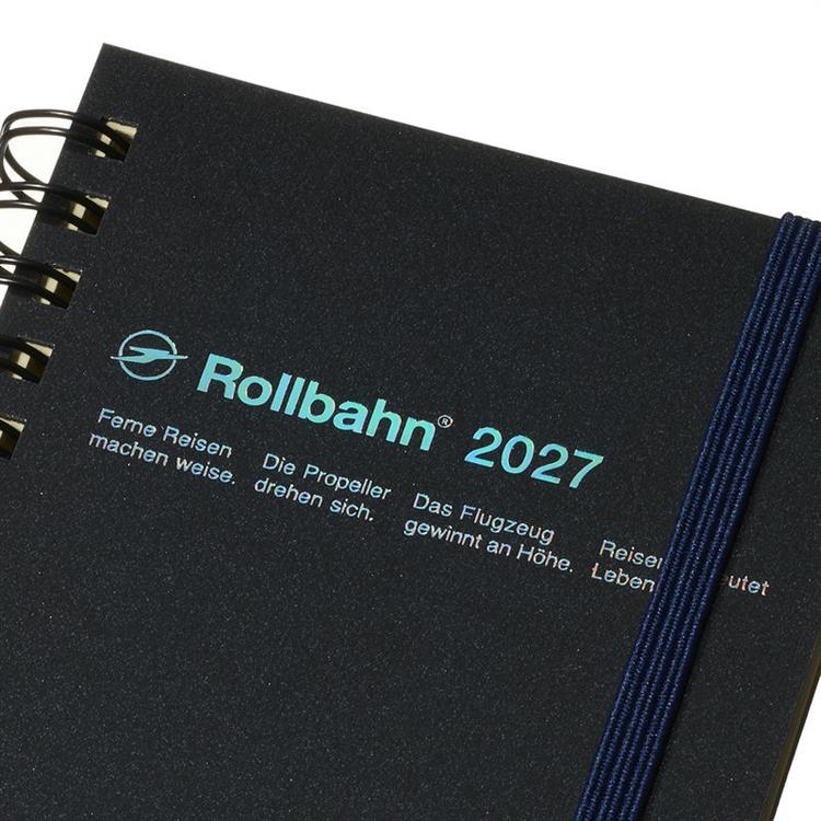 2026年10月始まり手帳 月間 スリム ロルバーンダイアリー メタリック ブラック ブラック
