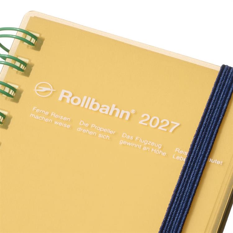 2026年10月始まり手帳 月間 ミニ ロルバーンダイアリー クリアオレンジ クリアオレンジ
