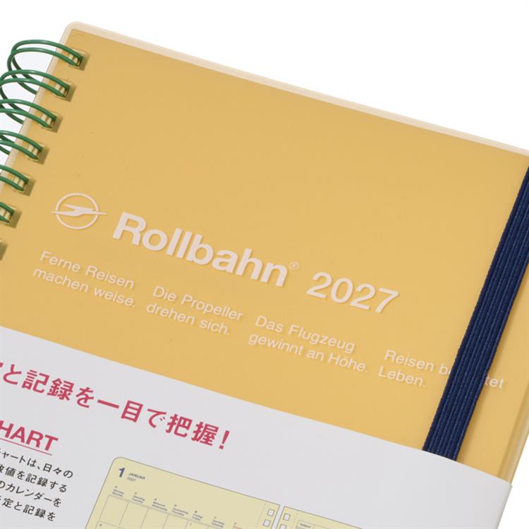 2026年10月始まり手帳 月間 L ロルバーンダイアリー ログチャート クリアオレンジ クリアオレンジ