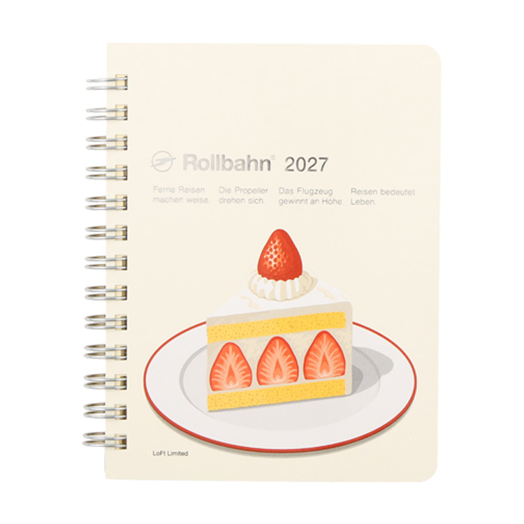 2026年10月始まり手帳 月間 M ロルバーンダイアリー ケーキ【ロフト限定】 ケーキ