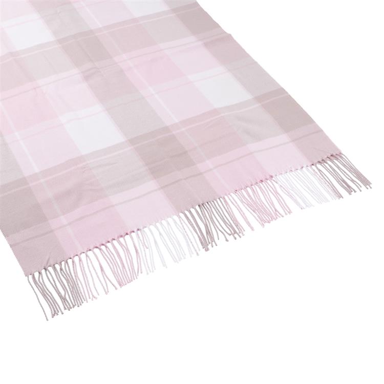 カシミヤタッチストール ペールチェック ピンク【ロフト限定】 ピンク