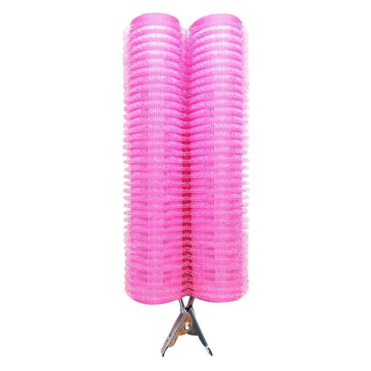 S字 前髪カーラー ピンク