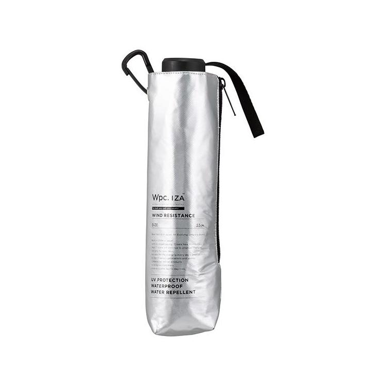 折りたたみ傘 晴雨兼用 耐風 IZA WINDRESISTANT シルバー シルバー