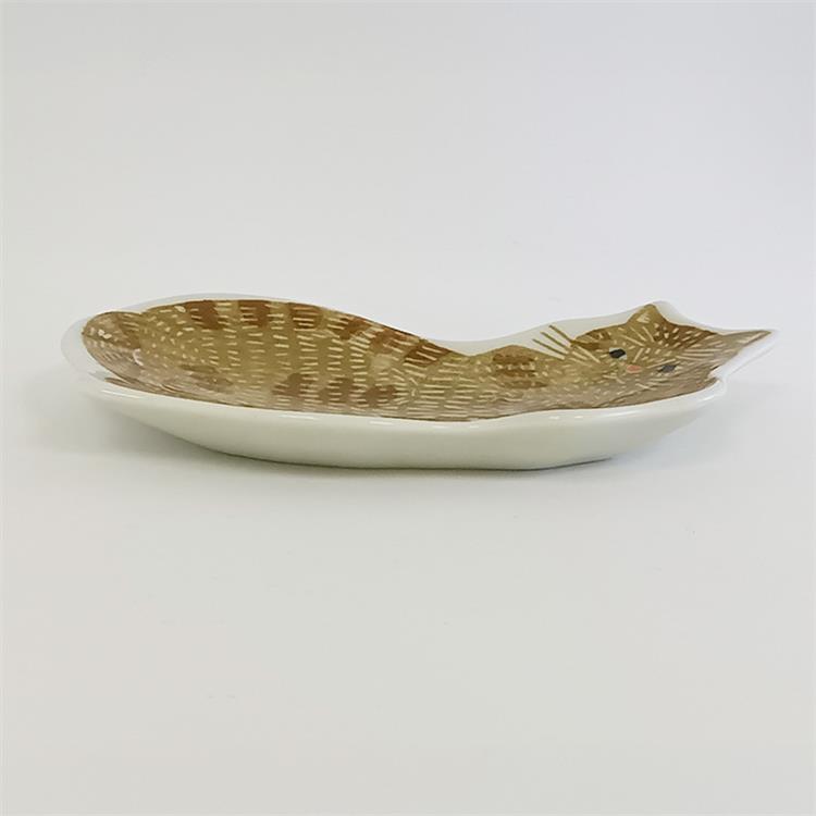 印判手豆皿 トラ猫 トラ猫