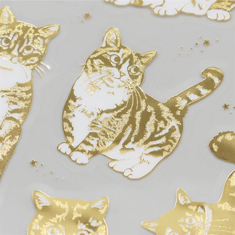 クリアシール キャットアートコレクション しずく・わらび・ひなた