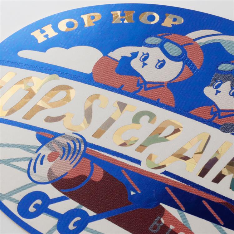 ステッカー オビワン×ロッカク HOP STEP AIR WAYS HOP STEP AIR WAYS