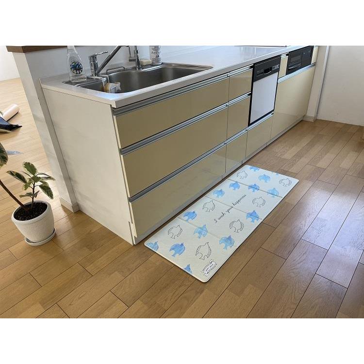 キッチンマット ハッピーモチーフ 青い鳥 １２０ｃｍ ホーム キッチン ロフト公式通販サイト Loft