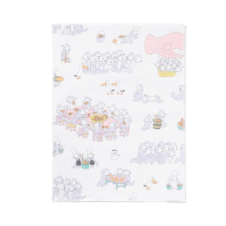 11ぴきのねこ かや織ふきん 30×40cm 11ぴきのねこ