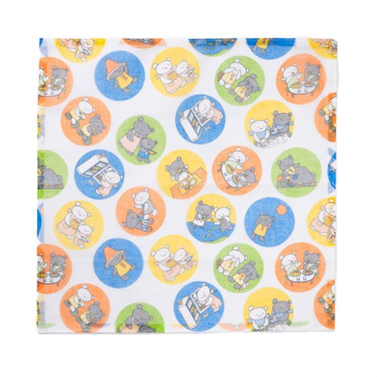 こぐまちゃんえほん 花ふきん 58×58cm こぐまちゃんえほん