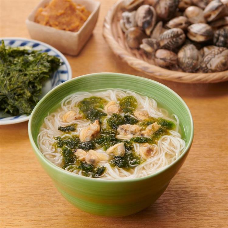 具だくさんにゅうめん あおさあさり麺 あおさあさり麺