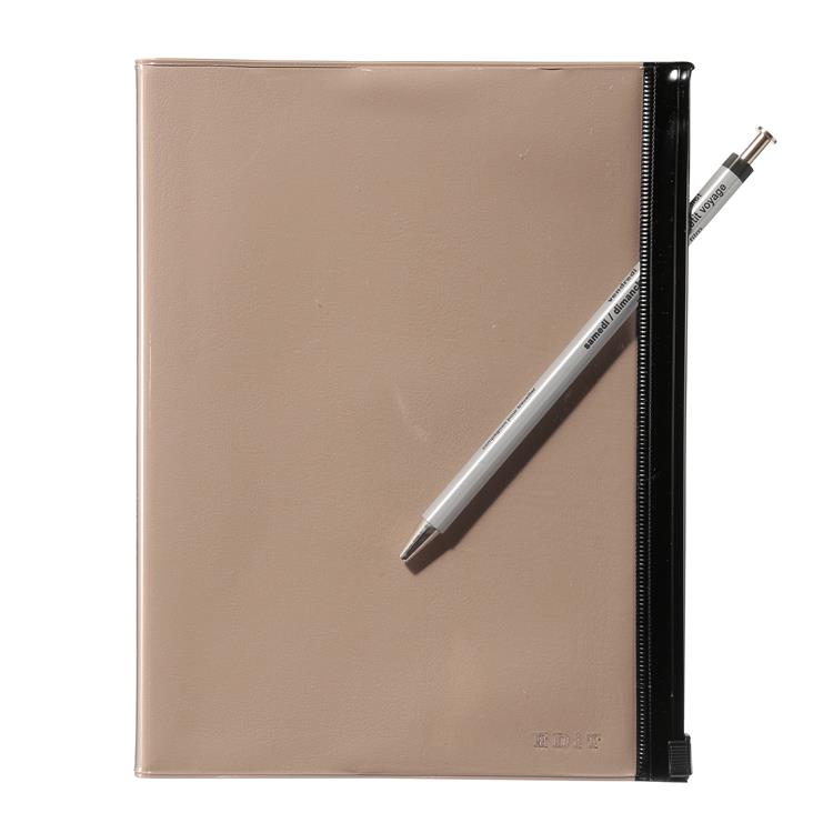 2026年4月始まり手帳 週間バーチカル セミA5 EDiT クリアポケット ライトラテ ライトラテ