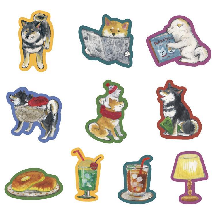 フレークシール 村田夏佳 しばいぬの休日 ヴィヴィッド【ロフト限定】 ヴィヴィッド