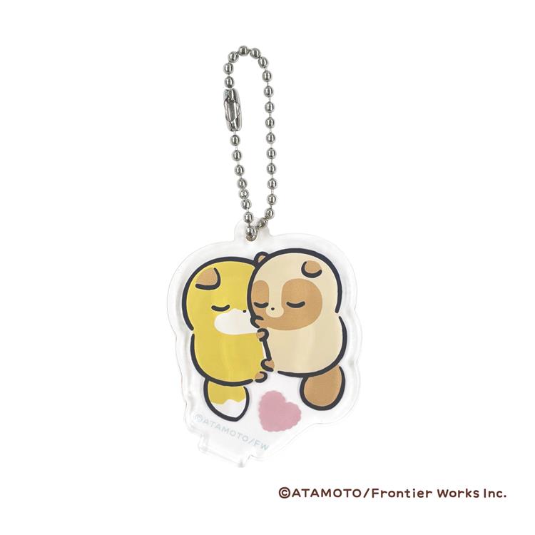 タヌキとキツネ アクリルスタンド ピンク ピンク