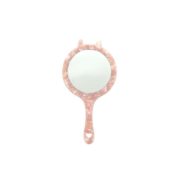 ハンドミラー&巾着セット うさまるメイクアップ ピンク