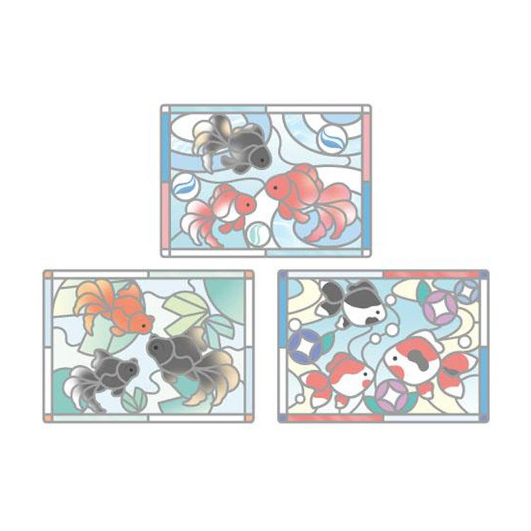 グラスパーラー ワイド 和柄 金魚 金魚