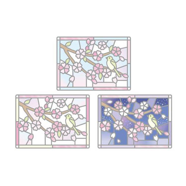 グラスパーラー ワイド 和柄 桜景色 桜景色
