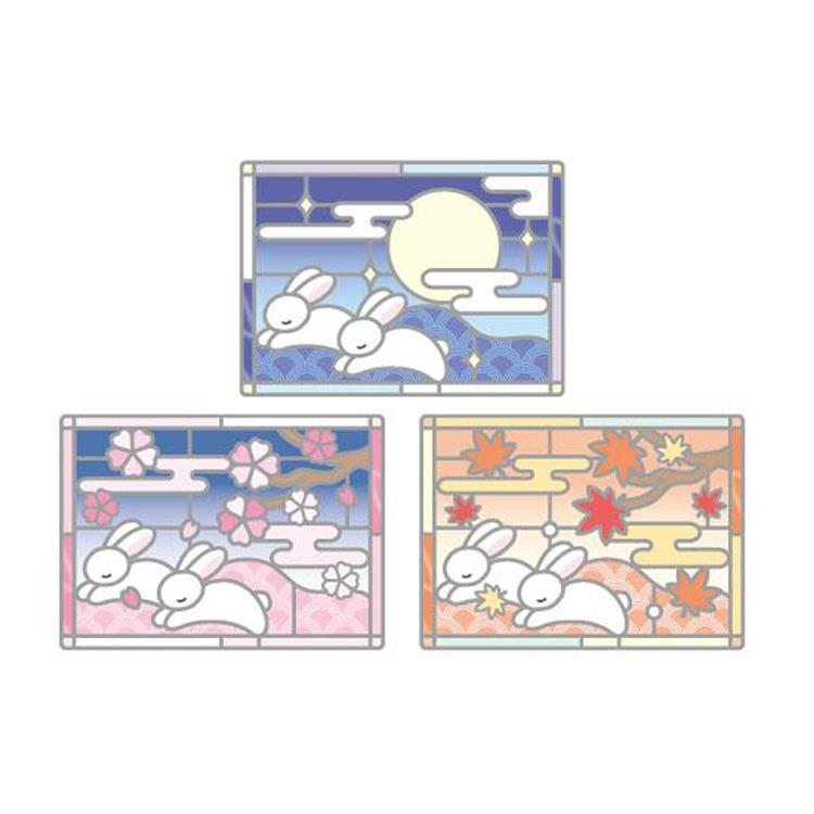グラスパーラー ワイド 和柄 白兎 白兎