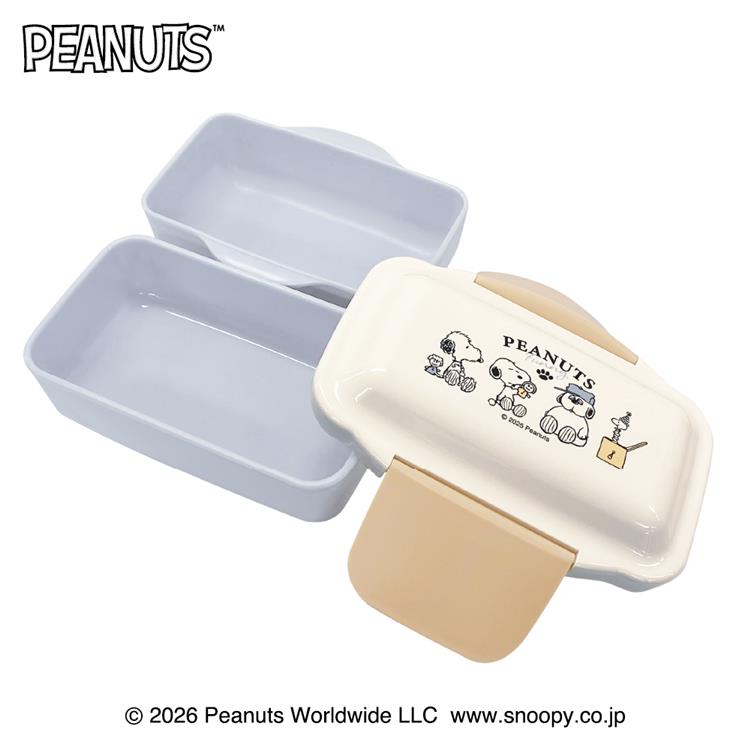 ファニー ピーナッツ ドーム2段ランチボックス 560ml スヌーピー お弁当箱