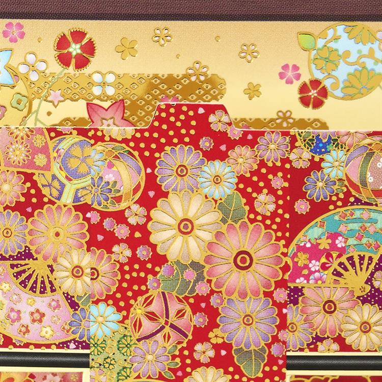 和風クリスマスカード 立体 和室