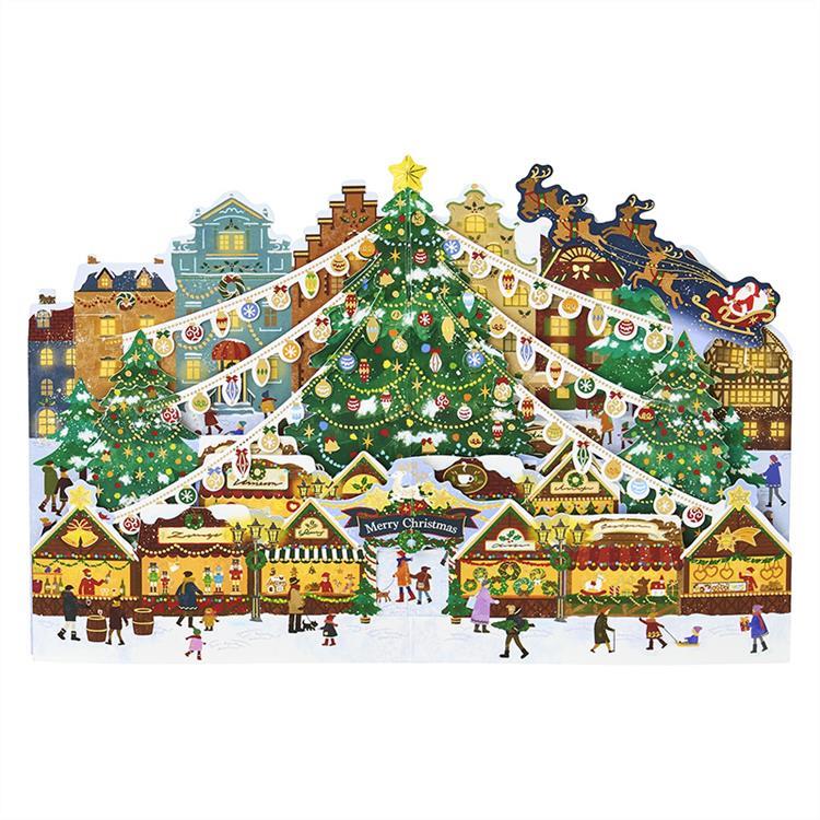 クリスマスカード 立体 クリスマスマーケット