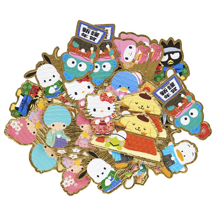 年賀フレークシール サンリオキャラクターズ 正月