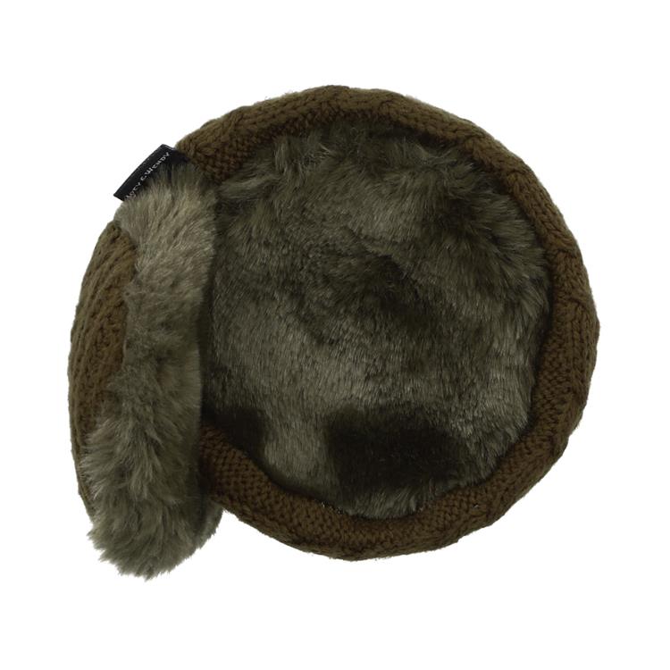 4WAYイヤーマフラー ニット編み カーキ【ロフト限定】 カーキ