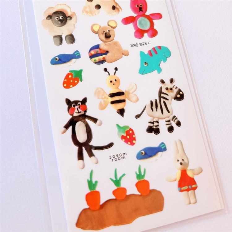 シートシール sosom room キュートフレンズ 6 キュートフレンズ 6