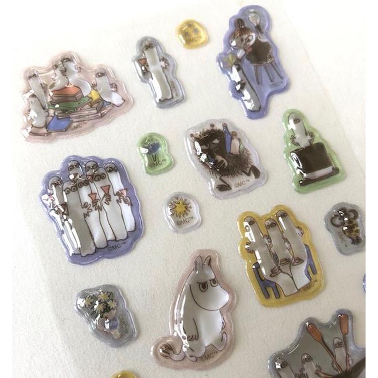 3Dエポキシシール ムーミン グレー グレー